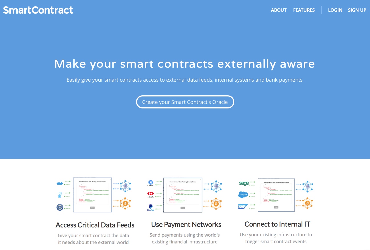 Servicio para crear smart contracts