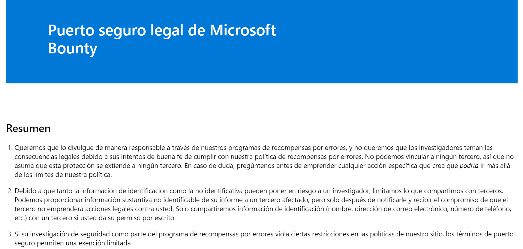 Puerto seguro Microsoft